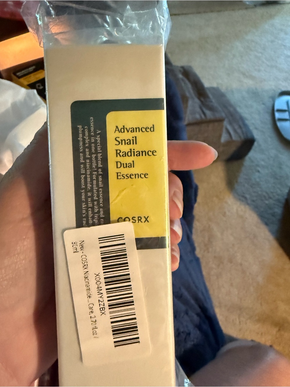 COS Advanced Snail Radiance Dual Essence - Yellow and White Packaging